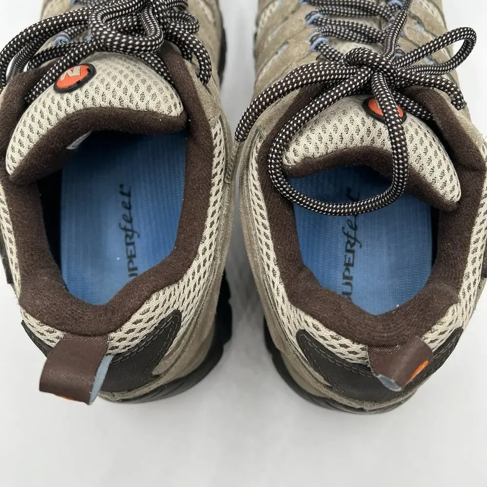 Merrell Women’s Moab 2 Waterproof Hiking Shoes • Vibram • Dusty Olive US 10.5 M